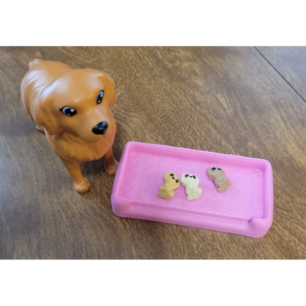 Barbie Dog Newborn Puppies 3 Babies Pup Pregnant Mattel Birth